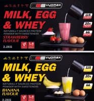Milk, Egg & Whey Vanilla protein powder | Vyomax Nutrition